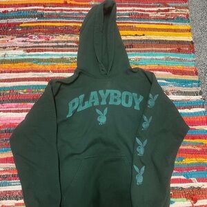 Green playboy hoodie